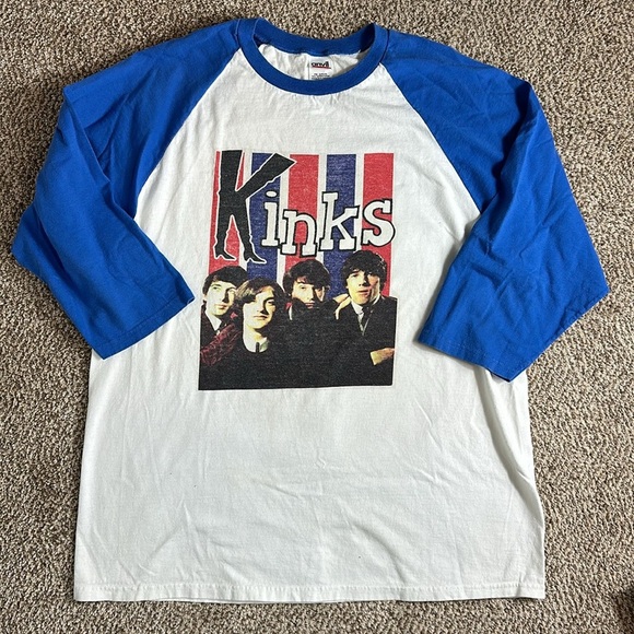 Vintage The Kinks 3/4 Length Sleeve Shirt - Picture 4 of 7